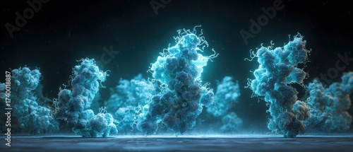 Visual Representation of Complex Protein Structures Rendered in a Stunning 3D Environment
