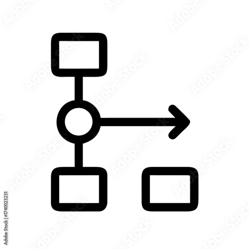 Block Flow Icon Set – Blockchain, Cryptocurrency, Digital, Network, Technology, Finance, Security