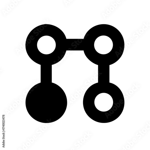 Chain Cluster Icon Set – Blockchain, Cryptocurrency, Digital, Network, Technology, Finance, Security