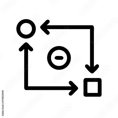 Crypto Flow Icon Set – Cryptocurrency, Blockchain, Digital, Finance, Security, Technology, Transaction