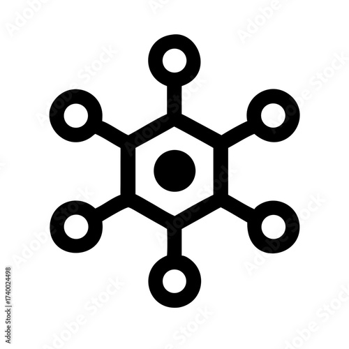 Crypto Node Icon Set – Cryptocurrency, Blockchain, Digital, Finance, Security, Technology, Network