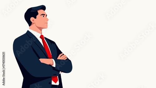 Man in suit with arms crossed