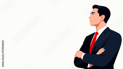 Man in suit with arms crossed