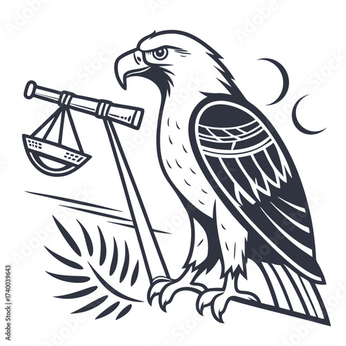 Eagle justice illustration