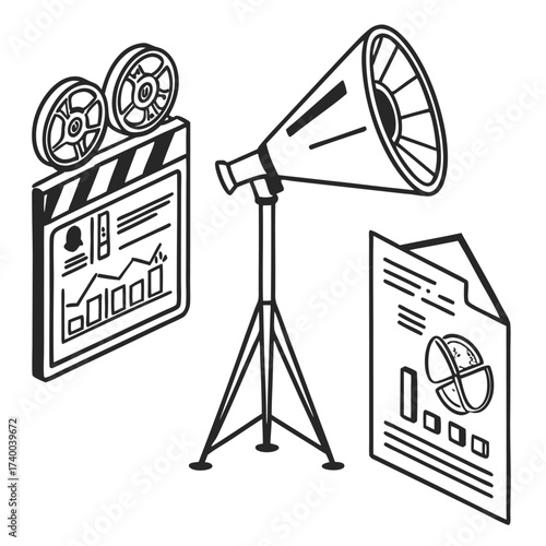 Filmmaking business graphic design