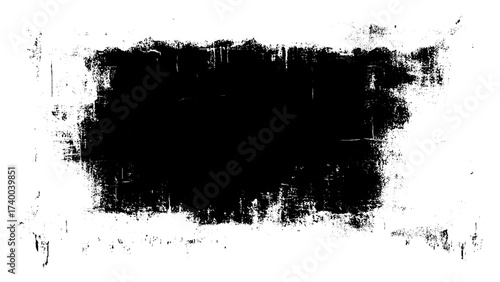 Brush strokes. Vector paintbrush grunge wall. Grunge design elements. Rectangle text boxes.  Dirty Texture Banner