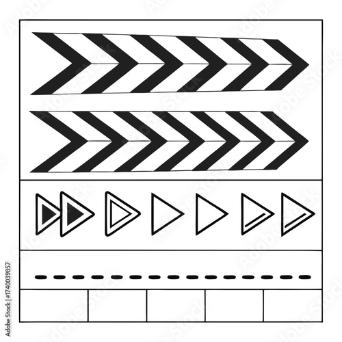 Educational worksheet for counting and shapes