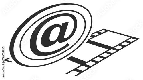Email and film communication graphic