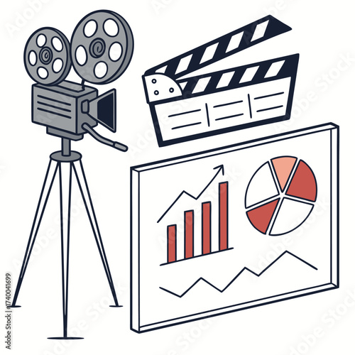Film production business analytics graphic