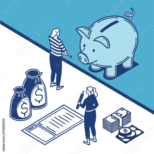 Financial planning illustration