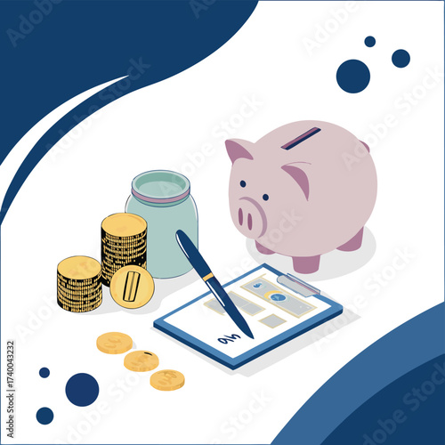 Financial planning illustration