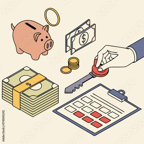 Financial planning illustration