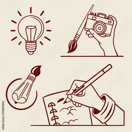 Creative process graphic design