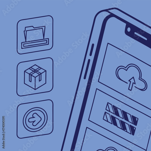 Digital apps for mobile phone file transfer