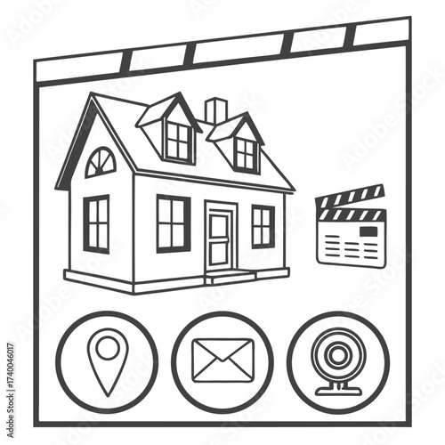 Digital house icons and location tools
