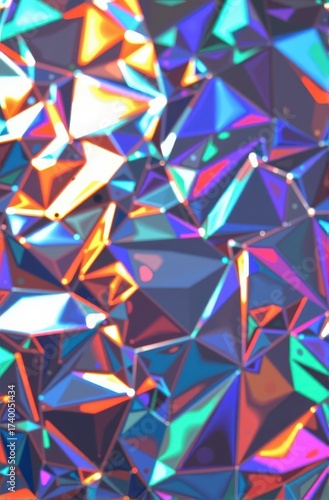 Shimmering iridescent holographic background with vibrant rainbow reflections and abstract patterns, abstract, texture, magical