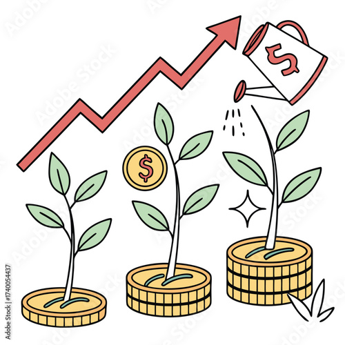 Growth investment illustration