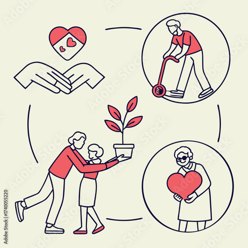 Interpersonal support illustration