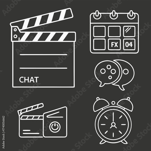 Media production icons