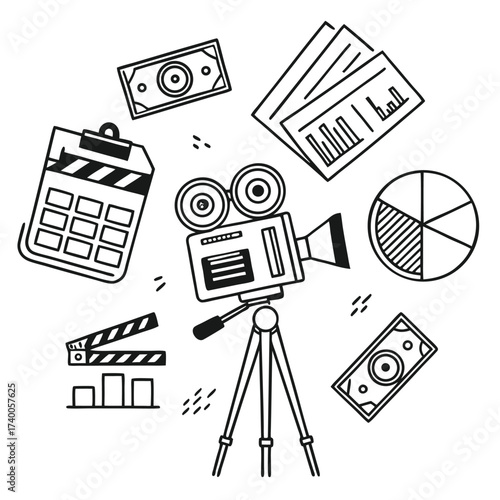 Movie production budget illustration
