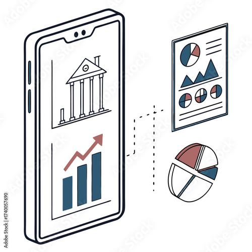 Mobile phone financial data analysis