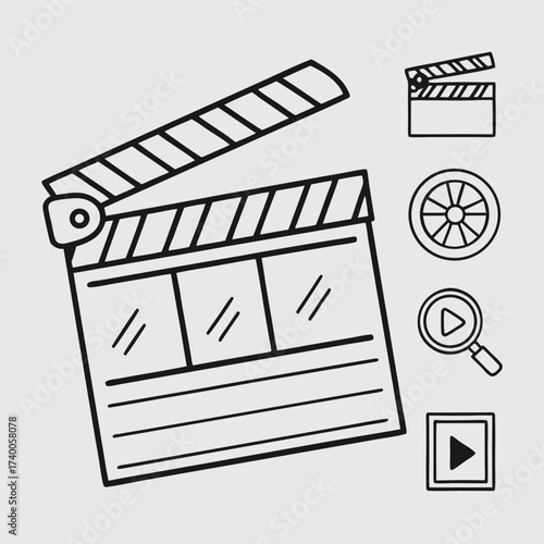 Movie production icons