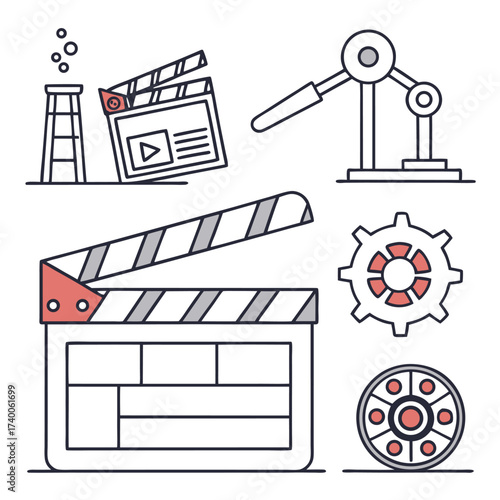 Production workflow icons