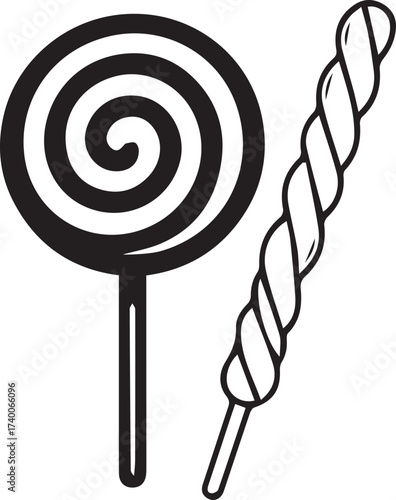 Lollipop Icon Vector Illustration