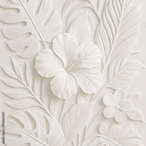 white flower background