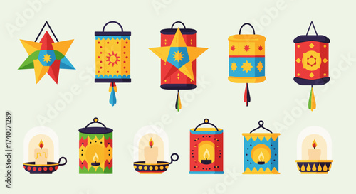 Decorative Lanterns and Ornaments for Festivals and Celebrations