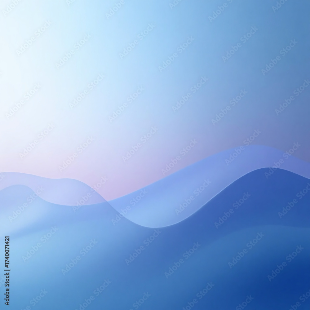 Obraz premium Wave Gradient Luxury Nature Ocean Waves