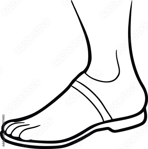 Black and white vector illustration of fashion footwear like boots and skates with lace details