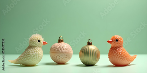 easter chicken and eggs