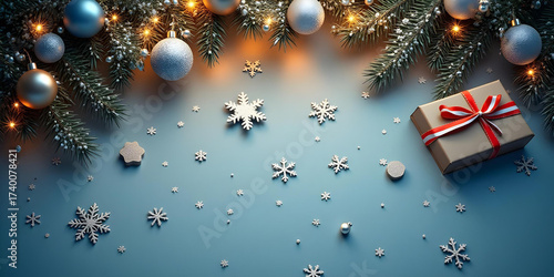 christmas tree and decorations