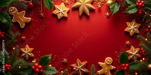 christmas background with christmas decorations