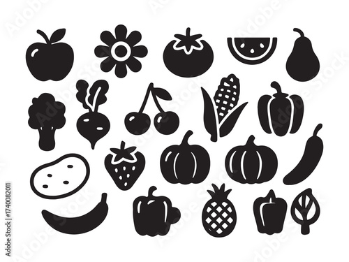 set of fruits