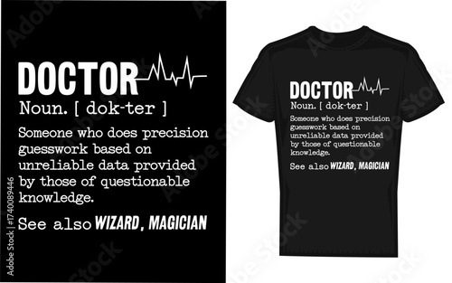 Funny doctor definition medical healthcare physician silhouette art