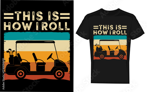 Funny golf cart silhouette design for golf lovers of all ages featuring a humorous graphic for a golfer s delight