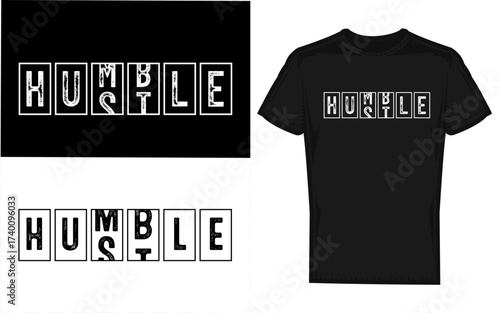 Funny hustle cool humble odometer silhouette design with text elements and a classic gauge style perfect for motivational or lifestyle themes
