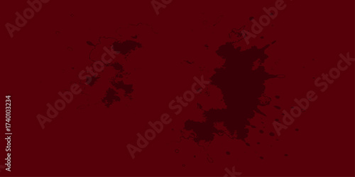 The grunge red paint background with an ink splat provides a dark, textured pattern ideal for a vintage Christmas or blood-themed design illustration