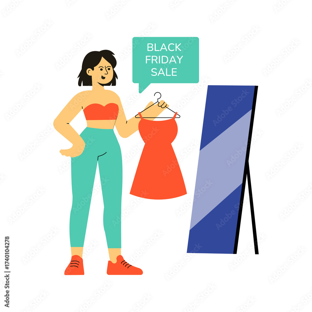 Fototapeta premium Fashion Try PNG file on transparent background.