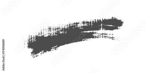 Black grunge paint splatter texture border frames a striking eye shadow set silhouette vector illustration