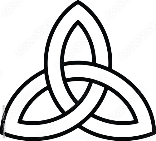 Celtic Knot Symbol - Trinity Knot or Triquetra