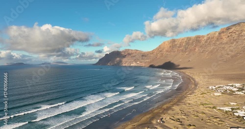 Beautiful day over Lanzarote island - Canaries - Spain	
