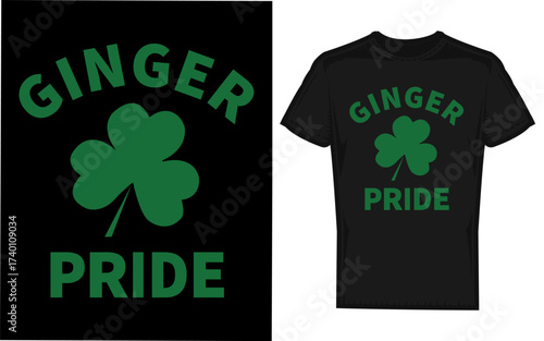 Festive st patrick s day banner design celebrating redheads and ginger pride with a bold silhouette and vibrant green and red colors perfect for gifts and celebrations