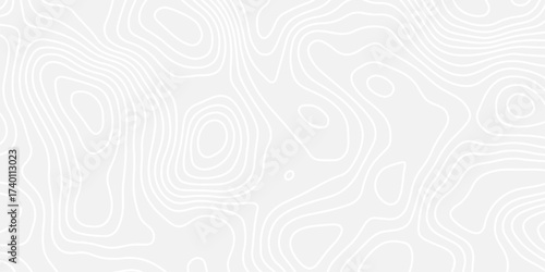A clean, monochrome abstract background featuring a seamless topographic map pattern with subtle, flowing white contour lines on a light gray surface, conveying minimalist elegance.