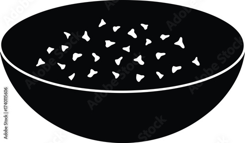 Gravel silhouette vector art illustration