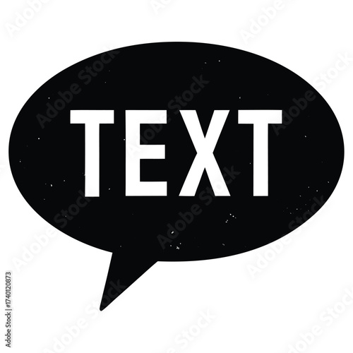 text message bubble vector icon