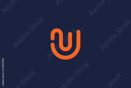 letter u logo icon design vector template