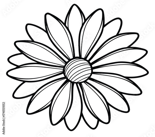 Beautiful white flower blossom with petals and leaf on an isolated black background is a stunning floral symbol and elegant nature design illustration